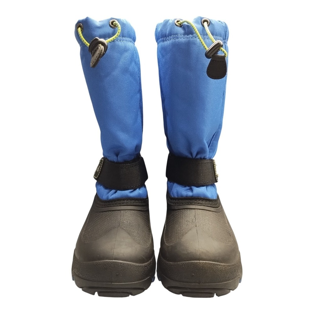 Kamik Rocket Cold Weather Boots Boys US Size 5 Multi Mid-Calf Hook & Loop Strap
